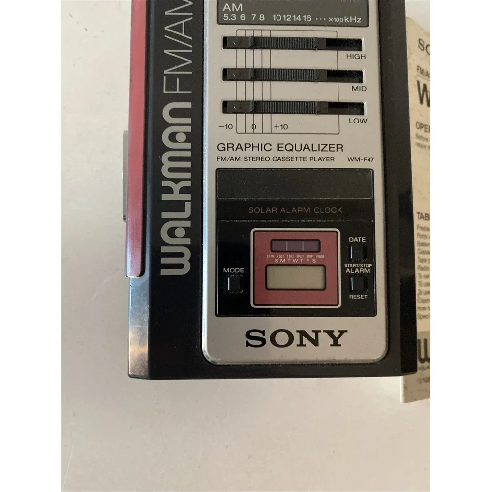 Sony Walkman WM-F47 Portable Stereo Cassette Player FM/AM Walkman, FOR REPAIR